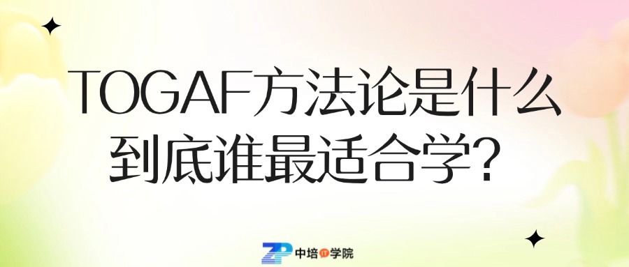 企业架构师必备：TOGAF学习全攻略