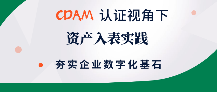 数据资产入表实务与CDAM认证：构建企业数字化核心能力